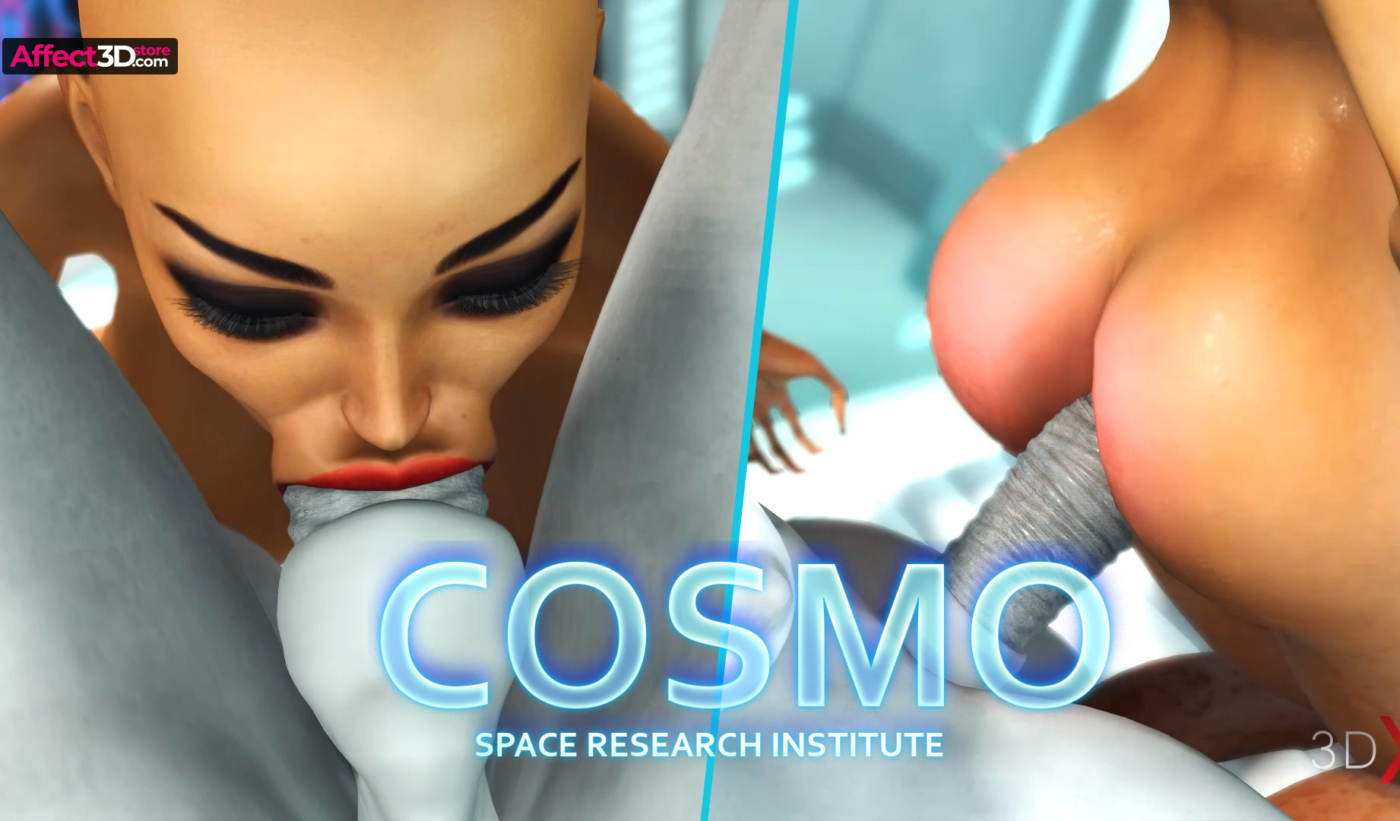 cosmo - futanari porn animation by 3dxpassion - busty babe sucking on alien cock