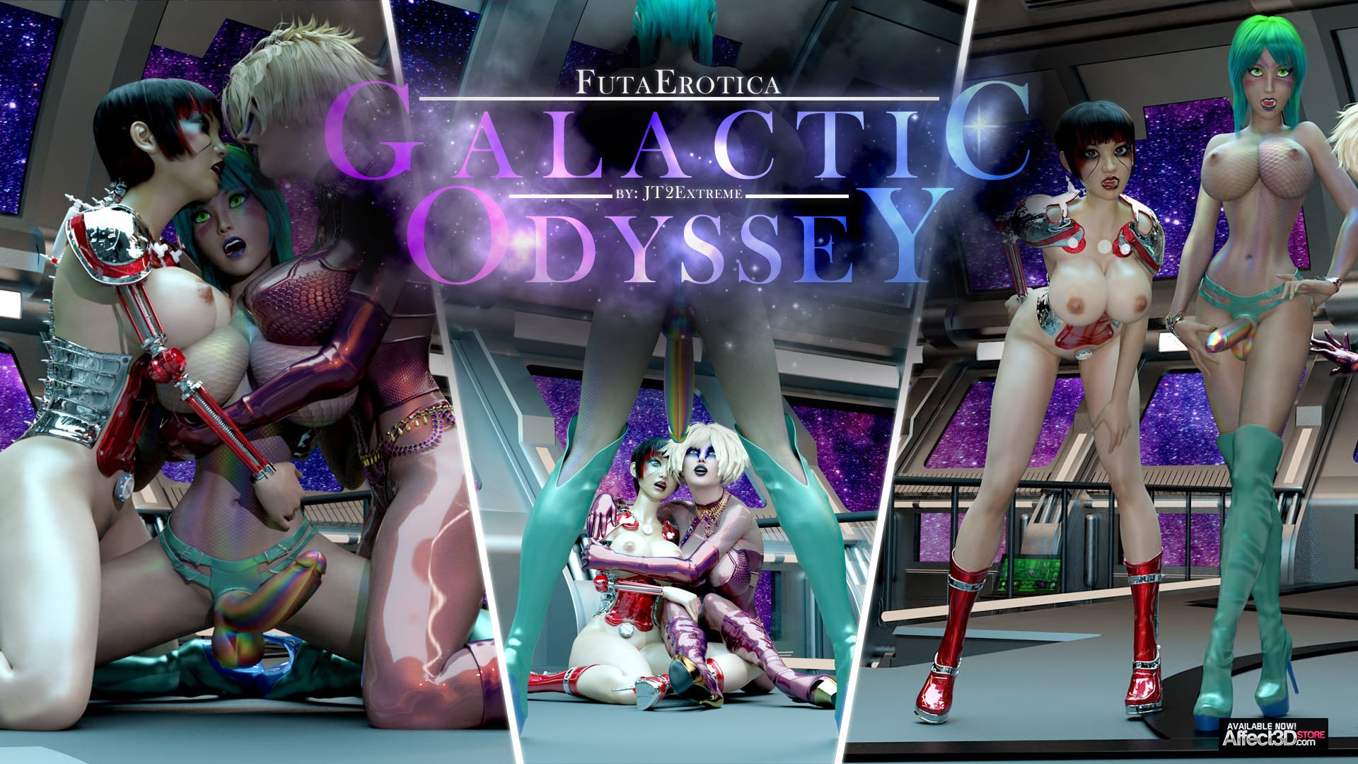 Futaerotica – Galactic Odyssey is JT2XTREME’s New Sci-fi Futa Animation – Watch the Trailer!