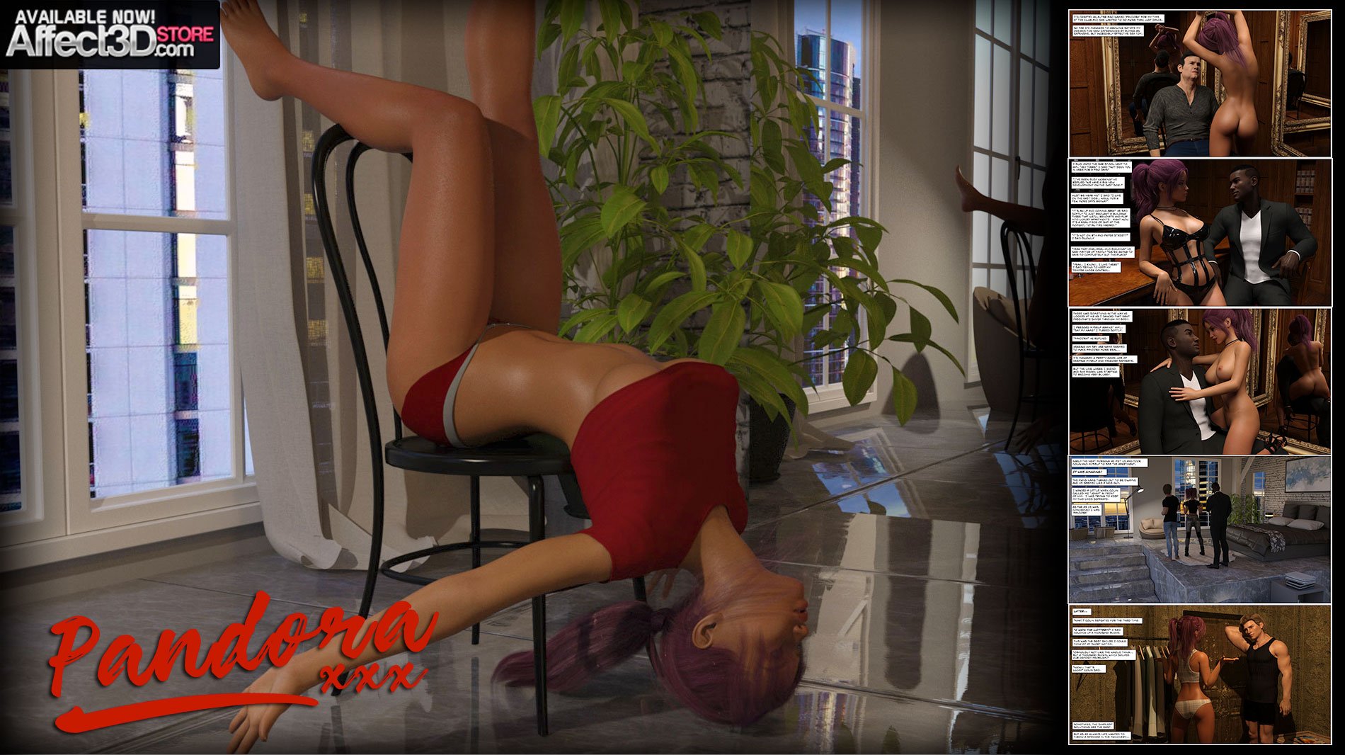 New from Sexy3DComics! Pandora: Episode One and Two! FREE Download!