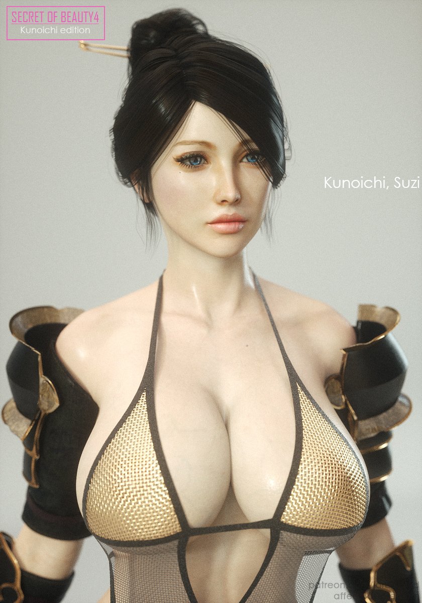 Story and Concept Art Behind Secret of Beauty 4 Kunoichi Edition -  Affect3D.com