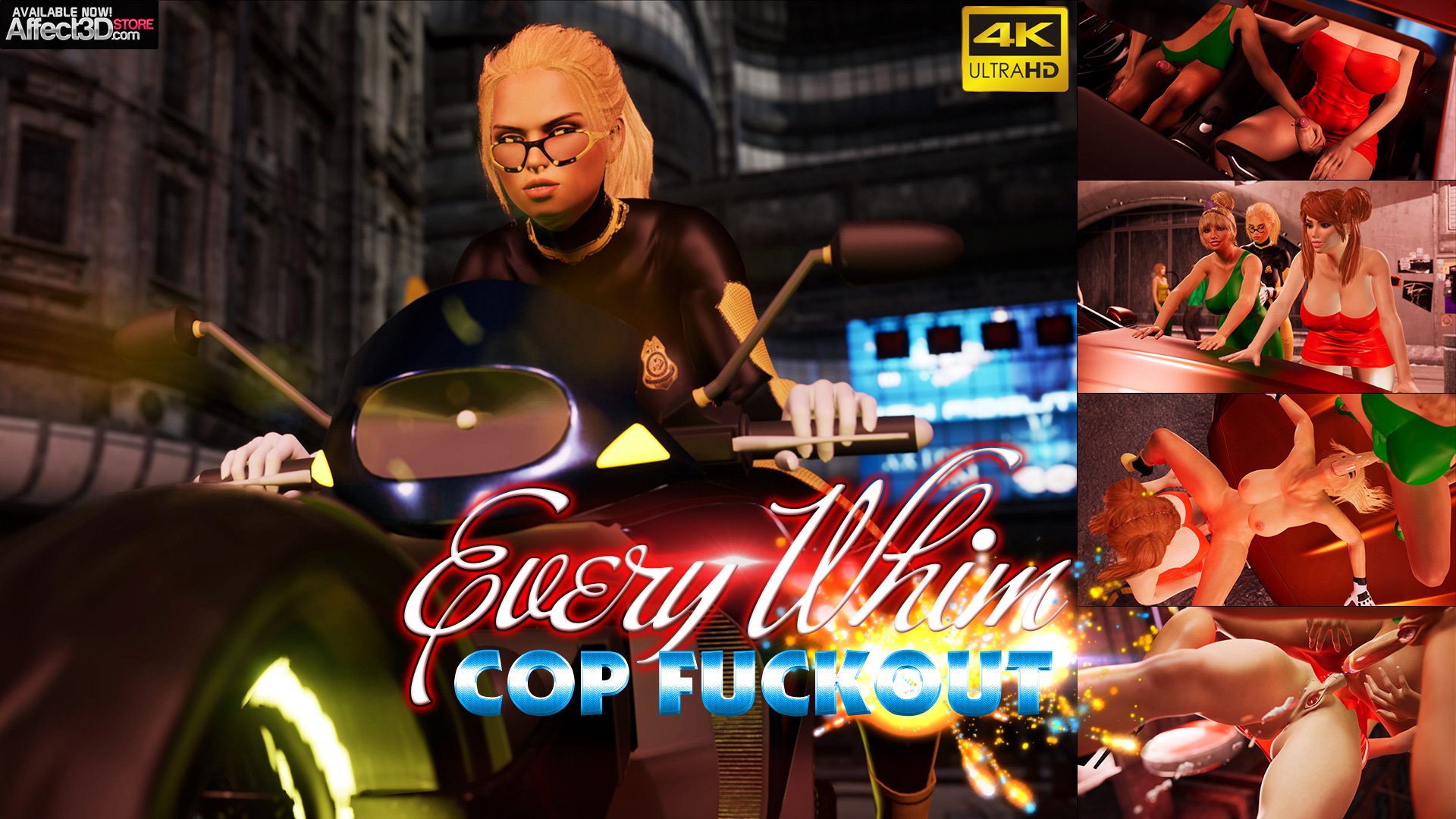 Every Whim – Cop Fuckout! Public Threesome by Futanarica