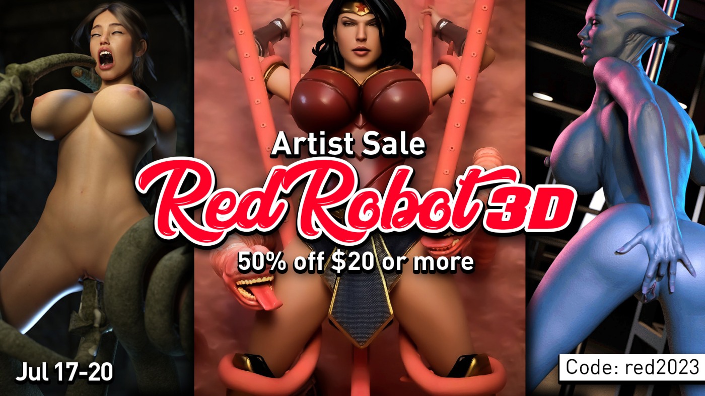 3D Porn Artist Sale RedRobot3D with 50% Discount
