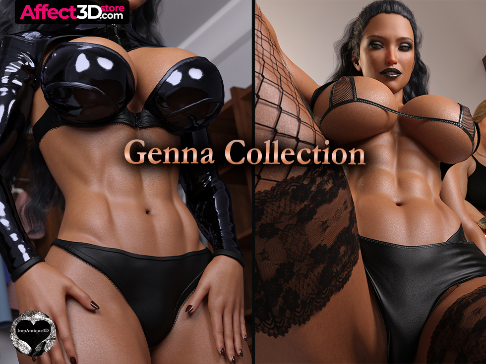 3d Porn Collection - Busty Babe Baring It All in 3D Porn Pin-ups: Genna Collection! -  Affect3D.com