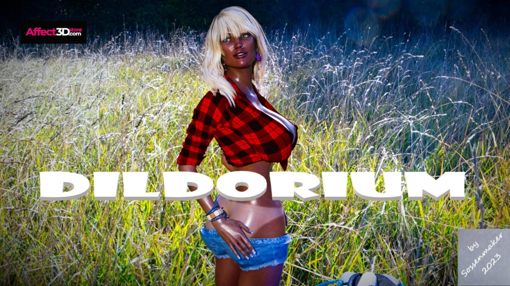 Dildorium - 3D porn comic by Sossenmaker - hot busty blonde undressing by the lake 