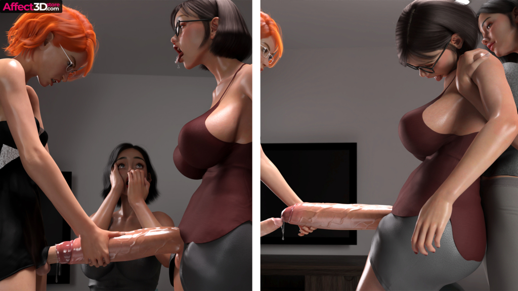 Adicktion Therapy: The Thot Got Caught by Nonsane - 3D Porn Comic - Futa dick docking