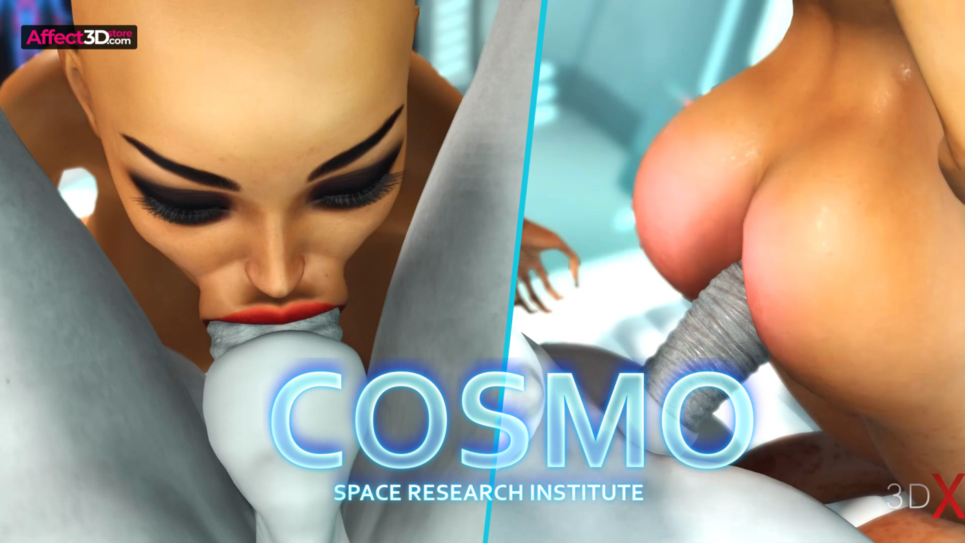 cosmo - futanari porn animation by 3dxpassion - busty babe sucking on alien cock