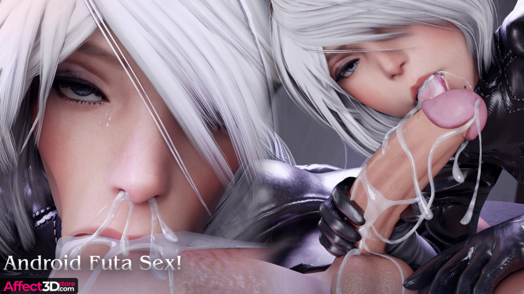Android futa sex - 3d porn comic by red404 - horny babe cleaning off futa cock