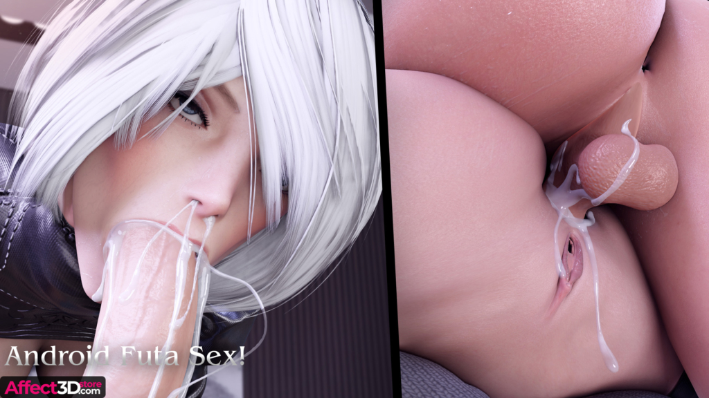 Android futa sex - 3d porn comic by red404 - busty babe sucking off futa cock and getting ass stuffed 