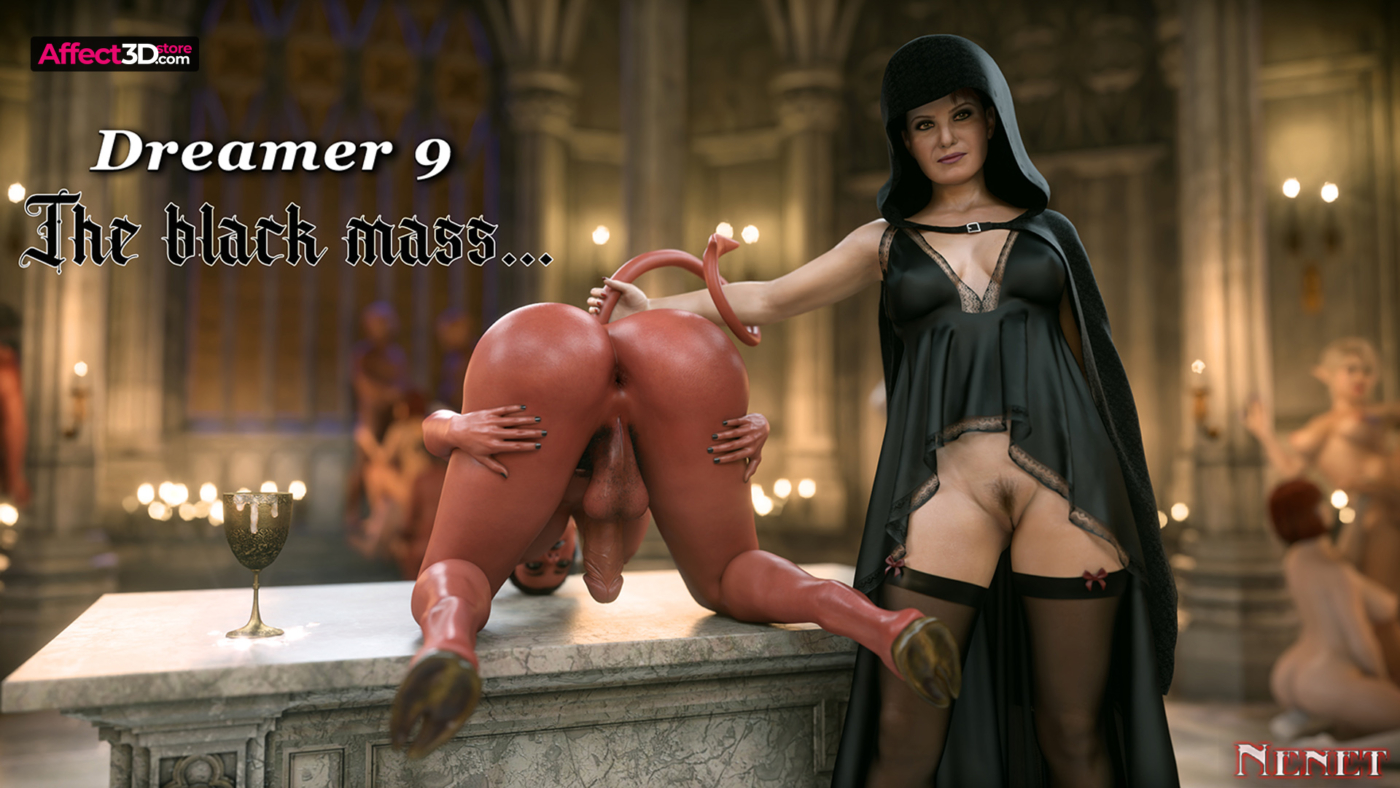 3d Orgy - Fantasy Orgy in Nenet's The DreÐ°mer 9 - The Black Mesa - Affect3D.com