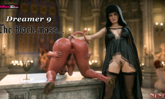 The Dreamer 9 - The Black Mesa by Nenet - 3D Porn Comic - Futa demon presenting ass and cock