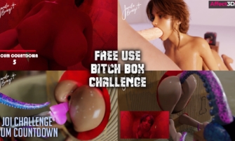 Free Use - Bitch Box Challenge by Jamila Breeze - 3D Porn Animation - Babe penetrated in every hole