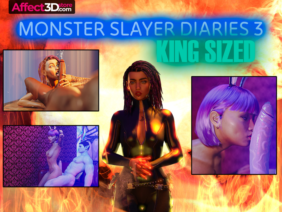Monster Slayer Diaries 3: King Sized by The Lost Boyz - 3D Porn Comic - Big tits babe gets down and dirty with fantasy dick