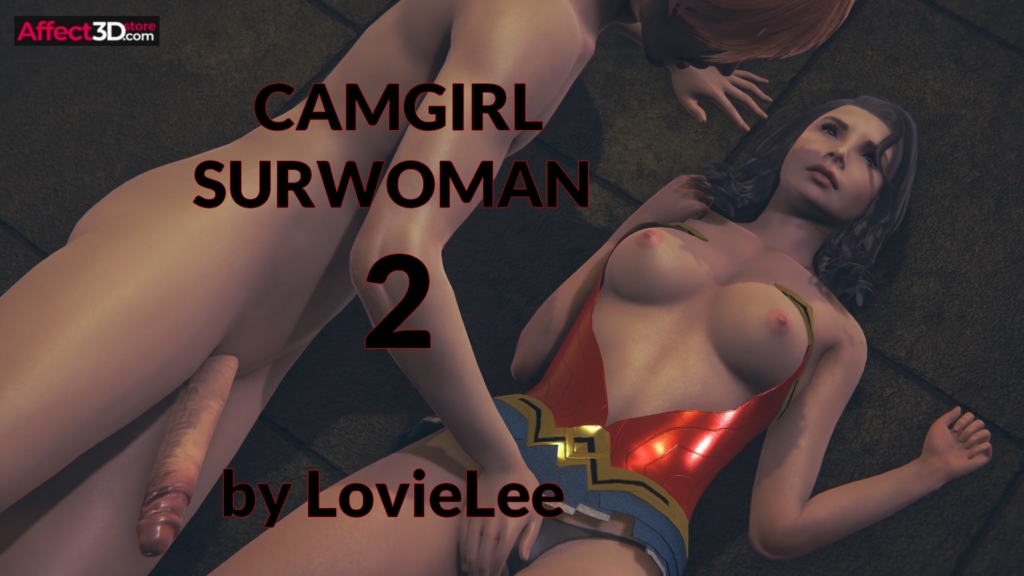 Camgirl SurWoman 2 by LovieLee - 3D Animated Porn - Babe fingered with tits out