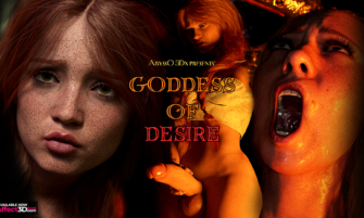 Goddess of Desire by AbyssO3DX - 3D Porn Comic - Big futa cock on display