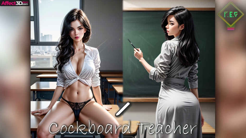 Cockboard Teacher - 2D porn comic by PrimalEmotionGames - sexy teacher showing off tight body