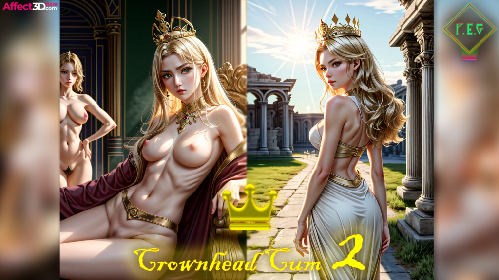 Crownhead Cum 2 - 2D porn comic by Primal Emotion Games - horny blonde unafraid to show everyone how hot she is