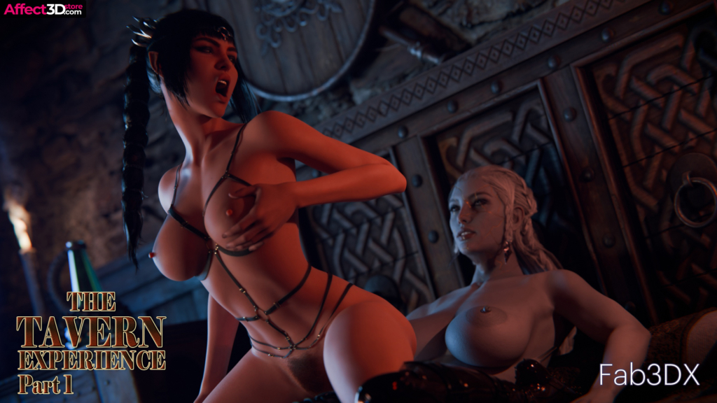 The Tavern Experience Part 1 - 3D futa parody comic by Fab3DX - busty babe riding on futanari cock reverse cowgirl style