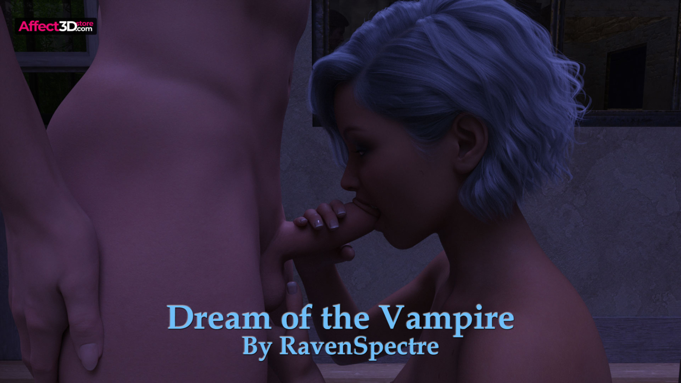 Dream of the Vampire by RavenSpectre - 3D Porn Comic - Vampire gets his dick sucked