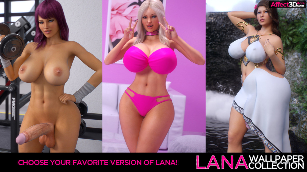 Lana Wallpaper Collection by Intrigue3D - 3D Porn Set - Big tits babes and futa bare it all