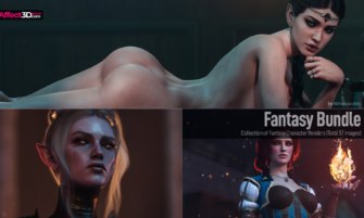 Fantasy Bundle by MrVargasArts - Big tits babes dressed and undressed for your pleasure
